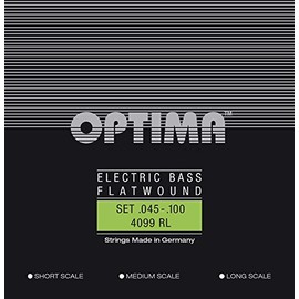 Optima 4099 SS Bass FLATWOUND Strings, Short Scale, regular light