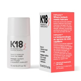 K18 Mascarilla capilar reparadora sin enjuague para reparar el cabello seco o dañado - 4 minutos para revertir el daño capilar causado por la decolora
