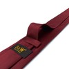 SHLAX&WING Solid Red Wedding Silk Tie Set, Men's, Pocket Square,