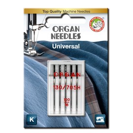 Organ Needles # 100/16 Universal x 5 Needles, blue|white