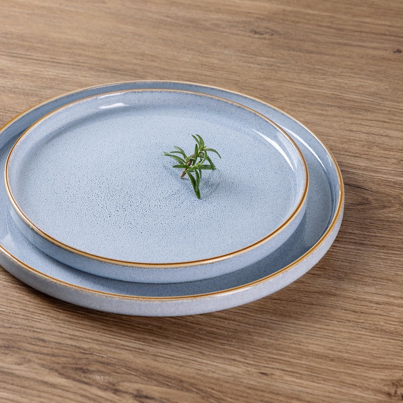 GBHOME Ceramic Dinnerware Sets for 4, 12 Pieces Stoneware Plates
