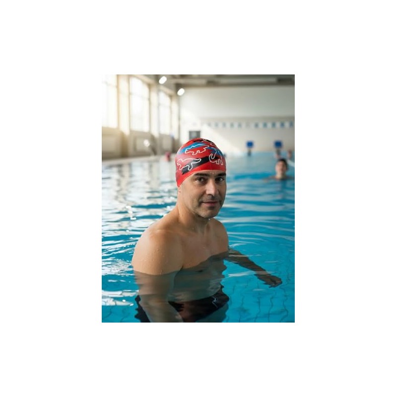 escualo Gorra para Natacion Unisex Adulto y Niño Modelo Rex