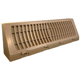 Plastic Baseboard Register (15", Brown)