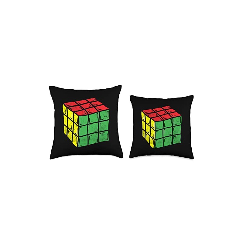 Speed Cubing Puzzle 3x3 Math Cube Game 80's Vintage Rubics