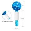 2PCS Globes Facial Roller Cold Hot Skin Massager Crystal Glass