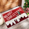 Christmas Door Mat Outdoor Indoor - Non-Slip Reindeer Carpet Mat