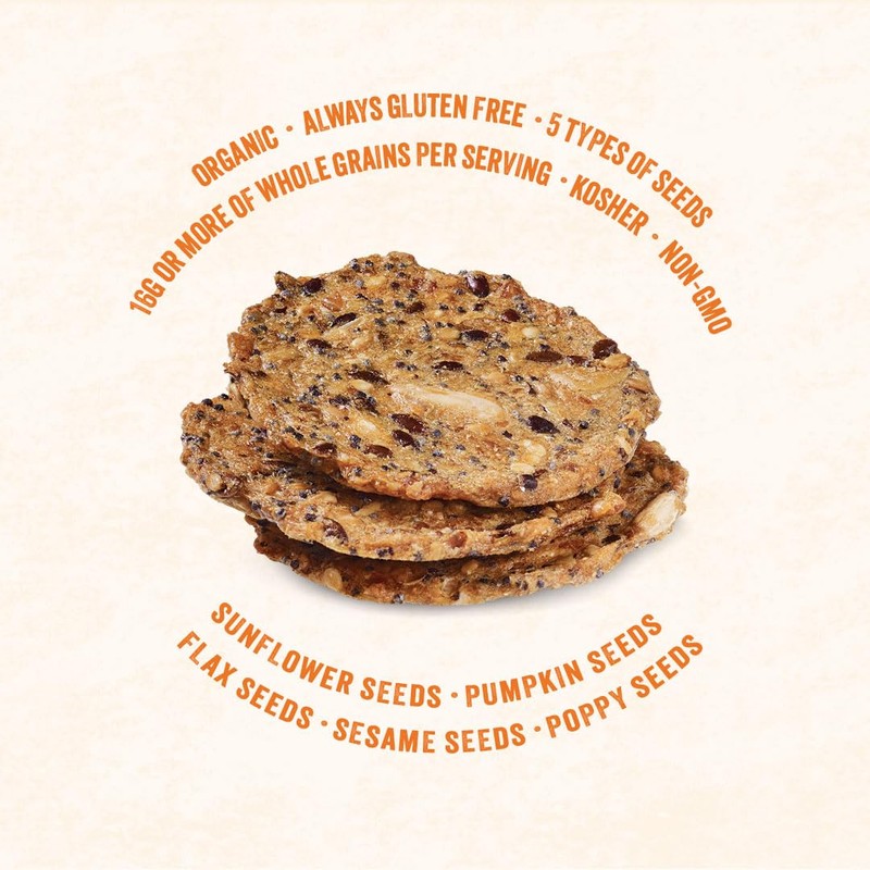 Mary's Gone Crackers Super Seed Everything Crackers, Vegan Friendly, Kosher,
