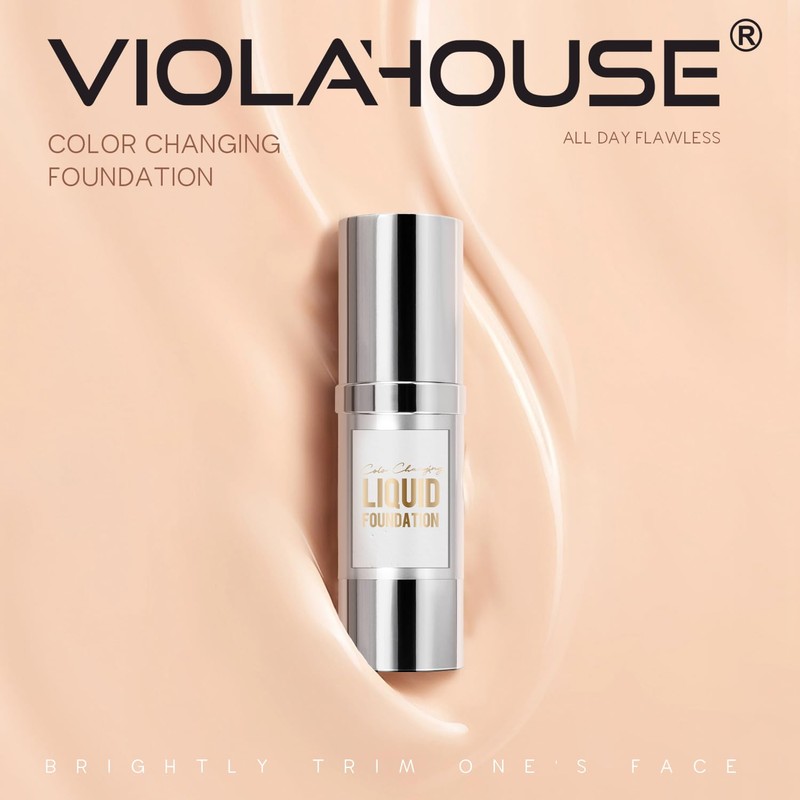 VIOLA HOUSE Foundation Color Changing, Flüssige Foundation Makeup für das