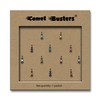 Comet Busters Designer Black Bindi with Multicolor Squares