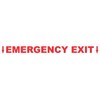 StickerTalk Emergency Exit Vinyl Sticker, 14 inches by 1.5 inches