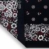 Trifong Bandana, 100% Cotton, Cashew Nut Pattern, Paisley Handkerchief, Unisex,