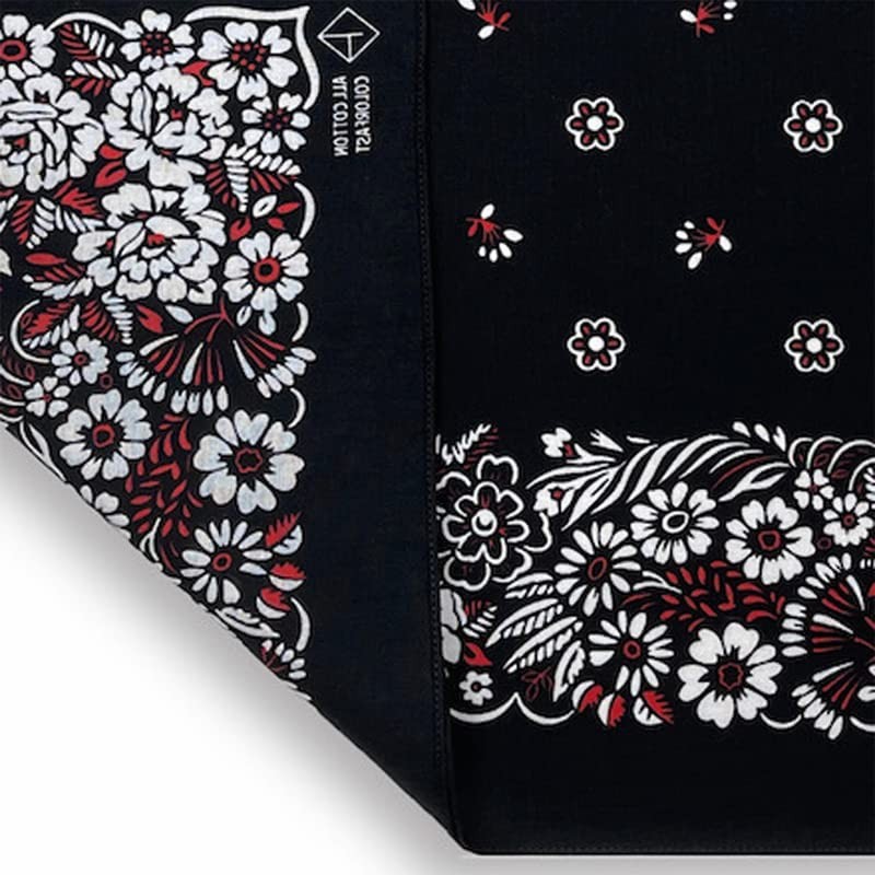 Trifong Bandana, 100% Cotton, Cashew Nut Pattern, Paisley Handkerchief, Unisex,