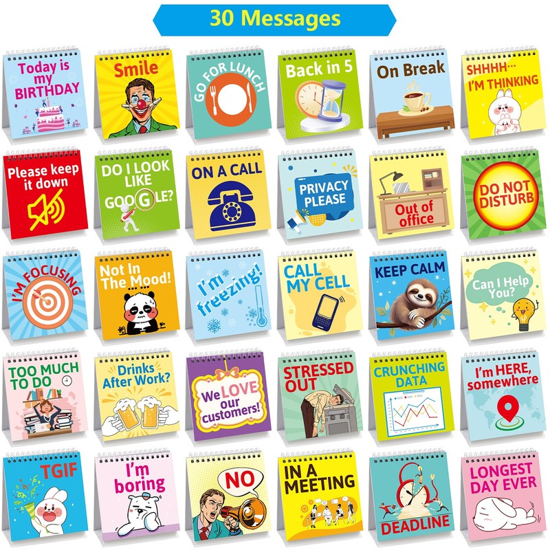 Fancy Land Funny Desk Signs 30 Cute Flip Over Messages