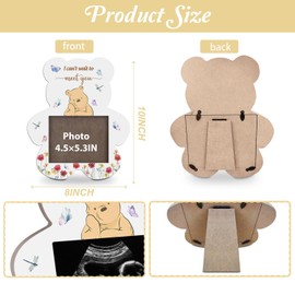 Classic Pooh Winnie Ultrasound Photo Frame - Pregnancy Gift for First Time Moms - 4.3*5.3 IN Picture