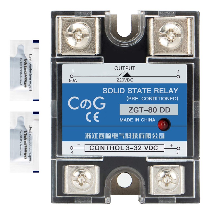 CG Solid State Relay SSR-80DD DC to DC Input 3-32VDC