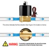 Heschen Brass Electric Solenoid Valve 1/8 Inch DC 24V Direct