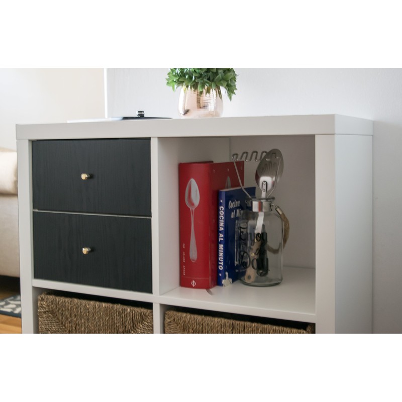 d-c-fix 346-0034-2PK Decorative Self-Adhesive Film, Blackwood, 17" x 78" Roll,