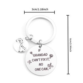 QONCV Grandad Gifts, Grandad Keyring, Grandad Fathers Day Gift, Grandad Birthday Gifts, Best Grandad Gifts from Grandchildren, Christmas Gifts for Grandad, Presents for Grandad, Grandparents Gifts