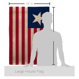 Flag of Texas 1835–1839 House - Dowel Set Americana US Historic July Memorial Veteran Independence United State American - Decoration Banner Small Garden Yard Gift Double-Sided Made in USA 28 X 40