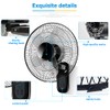 Aotop 16 inch Wall Mount Fan with Remote Control -