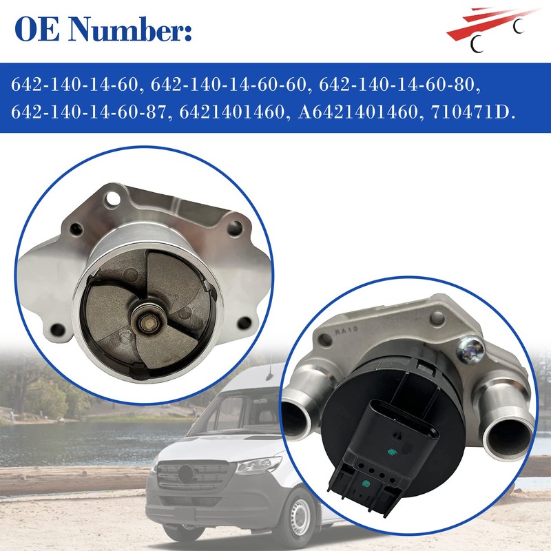 OKAY MOTOR 642140146064 Exchange Recirculation Valve (EGR) for 2010-2022 Mercedes