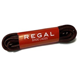 Regal Round Shoelaces, 1 Pair of Shoes, Men's, Business Shoes, Men's Shoelaces, Shoelaces, Leather Shoes, Replacement Lace, Lace, Low Pull, Wax Drawing, Gift, Father's Day, Birthday Gift, Shoes, Ceremonial Festival, Respect for the Aged White Day, Adult Wedding Anniversary (29.9 inches (76 cm), Dark Brown