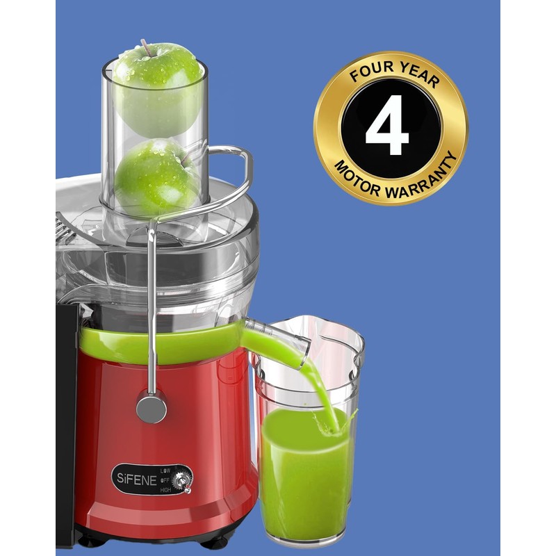 SiFENE Centrifugal Juicer Machine, Rapid 800W Juice Extractor, Large 3.2''