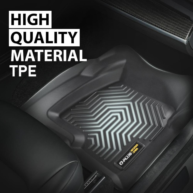 G-PLUS Floor Mats 3pcs Compatible with Chevy Silverado GMC Sierra