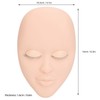 Eyelash Extension Mannequin Head with 6 Pair Replacement Eyelids Soft