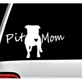 2-Pack Pit Dad and Mom Bull Dog Decal Sticker