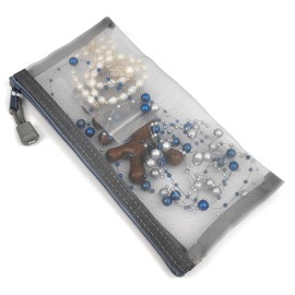 SimautHawk 5 Pieces 7.87" x 4", Zipper Mesh Bags, a Bag with a Zipper Cosmetic Organizer Pouch for Daily or Travel to Keep Small Items, Colorful (5, Multicolor, M（5pcs 7.87" x 4" ）