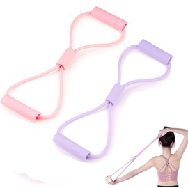 WADY Ligas de Resistencia Profesionales 25 lbs,Bandas Elásticas en Forma de 8 para Ejercicio, Fisioterapia y Pilates