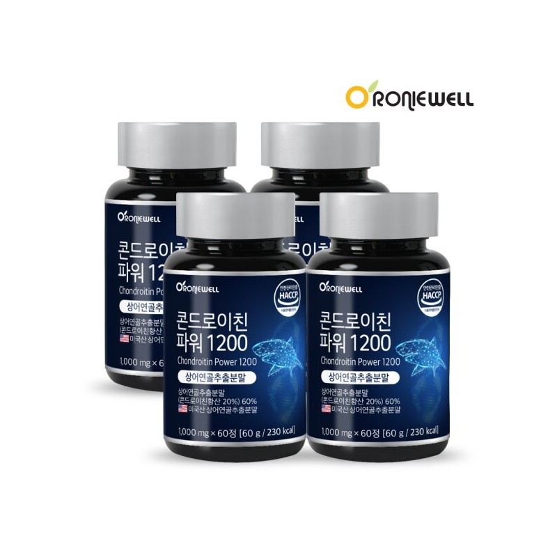 Ronniewell Chondroitin Power 1200 60 Tablets x 4 / 로니웰