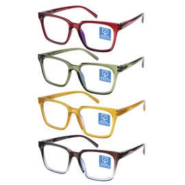 K KENZHOU Blue Light Blocking Computer Glasses Decrease Eye Eyestrain Unisex(Women/Men) Glasses with Spring Hinges Nerd Reading Gaming Glasses