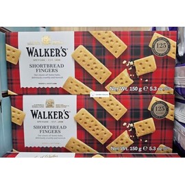 Walkers Scottish Pure Butter Shortbread Fingers 5.3oz 150g (Two Boxes)