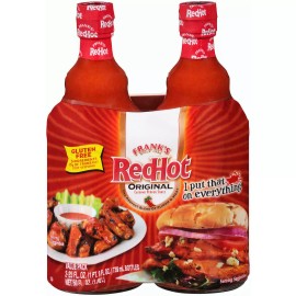 Frank's RedHot Original Cayenne Pepper Sauce 25 oz ea bottle Value 2-pack Wings
