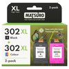 Matsuro 302 XL Multipack Printer Cartridges Replacement for HP 302