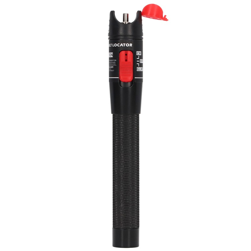 Black Fiber Optic Visual Fault Locator Anti Slip Handle Ergonomic