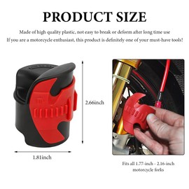 SHMZK - Herramienta limpiadora de sellos de horquilla para motocicleta, 45-55 mm, herramienta de limpieza de aceite para motos de suciedad, accesorios de motocicleta (rojo)