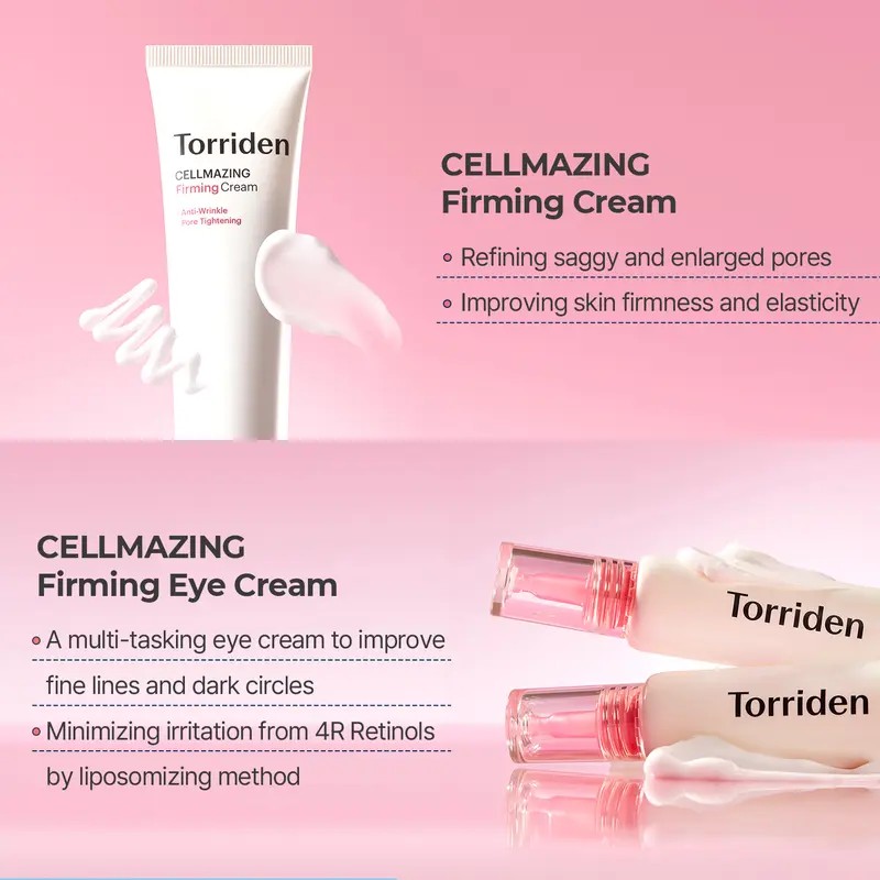 Firming Cream and Eye Cream Duo Set, Hydrating Face Moisturizer