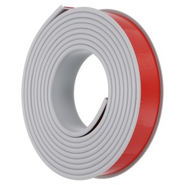 PATIKIL TPE U-Shape Edge Banding, 1-1/8 Inch x 9.8ft Self Adhesive Flexible Veneer Edging Trim Furniture Edge Protector for Shelf Cabinet Table Repair Restoration, Grey