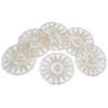 Pack of 6 Floral Lace Round Doilies 100% Polyester Traditional