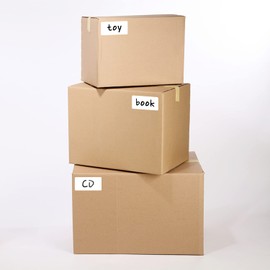 Rectangular Stickers White 12.7 x 7.6 cm Colour Code Labels Vinyl Floor Sticker Waterproof Removable Roll of 200