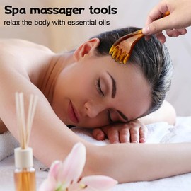 JYNVO Head Massage, Scalp Massage Brush, Massage Comb, Scalp Massager, for Scalp, Head, Neck, Lymphatic Massage, Self-Care