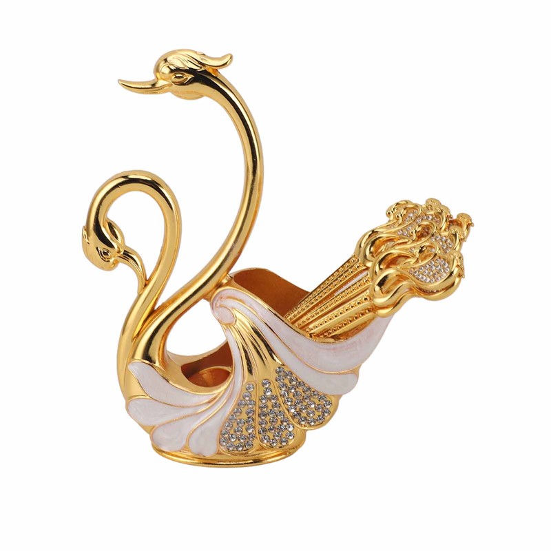 Swan Dinnerware Set Metal Tableware Cutlery Set Decorative Swan Base