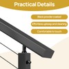 Hopumtan 6'6" Black Stainless Steel Handrail Rectangular Cable Railing Flat