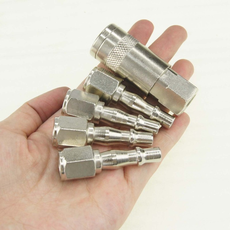 ORAZIO 5PCs 1/4" BSP Air Line Compressor Hose Quick Coupler