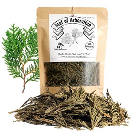 EidolonGreen [China Medicinal Herb] 100% Natural leaf of Arborvitae (Green leaf of Arborvitae/Thuja/측백엽/侧柏叶/Ce bai ye) Dried Bulk Herbs (3 Oz / 88g)