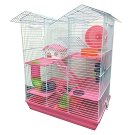 New Large Twin Towner Habitat Syrian Hamster Rodent Gerbil Mouse Mice Rat Wire Animal Cage