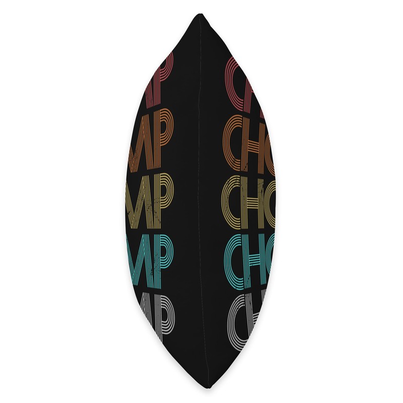 Retro Vintage Chomp Throw Pillow